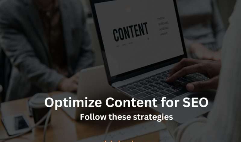 Optimize content for SEO